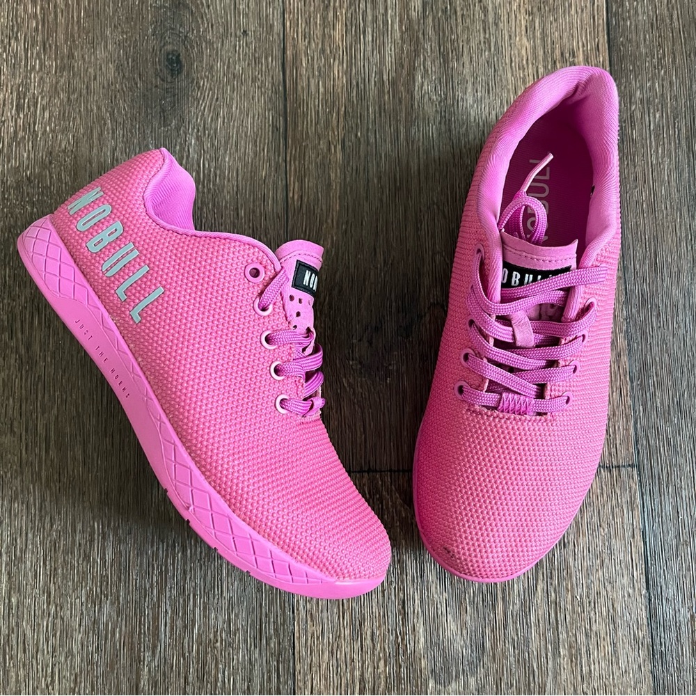 NoBull No Bull hot pink magenta trainer super fabric athletic sneakers shoes 8.5